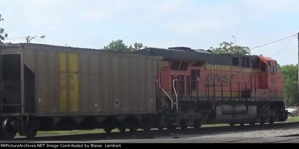 BNSF coal train DPU